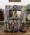 Rustic Western Country Farmhouse Lone Star Cowboy Boots 6X4 Picture Frame