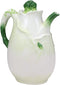 Ebros 6.75" Tall Ceramic Gourmet Fennel Carrot Herb Tea Drink Pitcher 22 Fl Oz