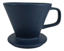 Blue Porcelain Coffee Maker Carafe Pot With Pour Over Dripper Filter Cup Set
