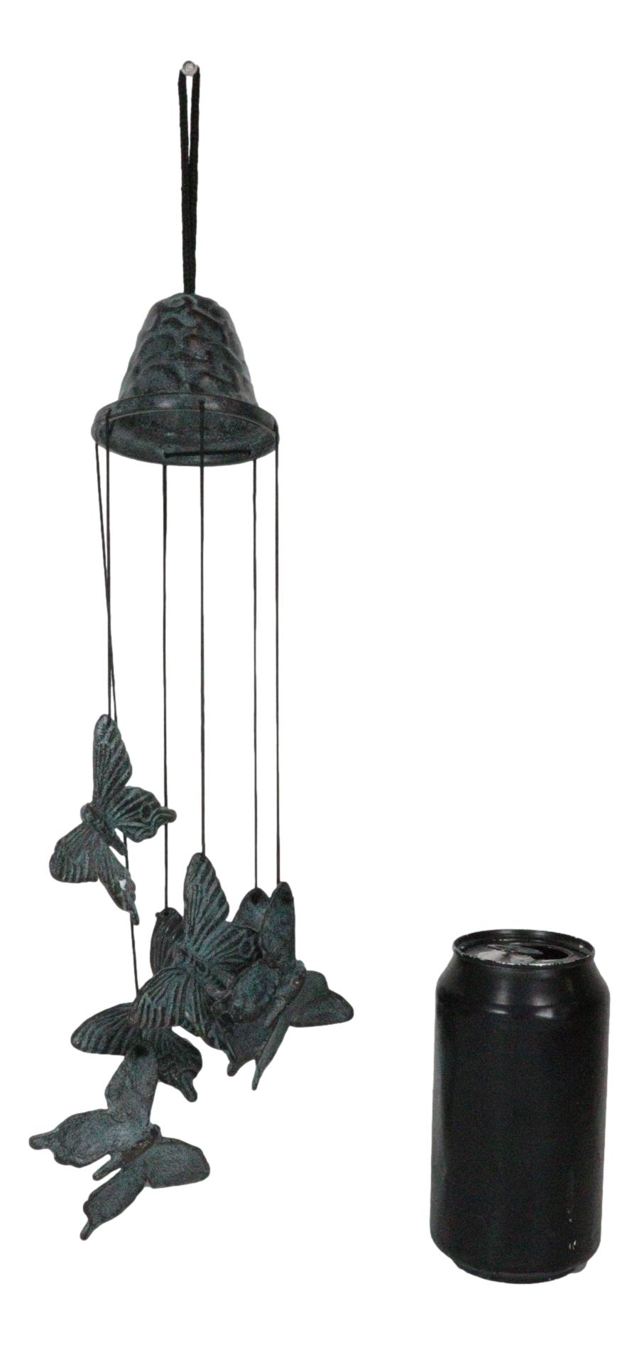 Cozy Cottage Garden Butterfly Mariposa Brass Resonant Relaxing Wind Chime Patio
