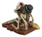 Ebros Love Never Dies Castaway Wedding Skeleton Couple Kissing Statue 3.75"H