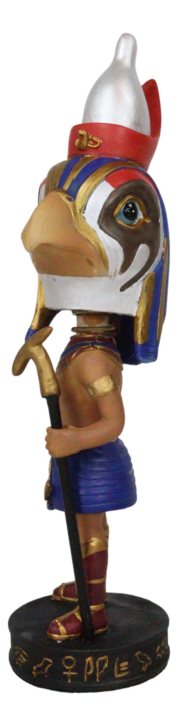 Egyptian Dynasty Pharaoh & Sky Deity Horus Falcon Bobblehead Figurine Egypt Toy