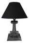 Old Norse God Of Thunder Thor Hammer Mjolnir Sculptural Table Lamp With Shade