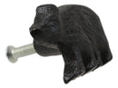 Cast Iron Rustic Western Black Bear Drawer Cabinet Door Knobs Hardware 12 Pack