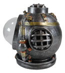 Ebros Steampunk Nautical Marine Diver Helm Submarine Ship Skull Macabre Figurine