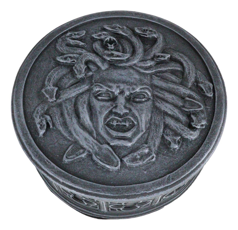 Severed Head Of Greek Goddess Medusa With Snake Hairs Decorative Jewelry Box