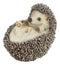 Lifelike Realistic Spinal Mammal Baby Hedgehog Lying On Back Decorative Figurine