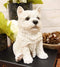 Ebros Sitting West Highland Terrier White Westie Puppy Dog Statue 6.75"High