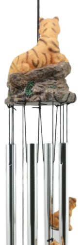 Raja Bengal Tiger With Cubs Family Resonant Relaxing Wind Chime Garden Patio