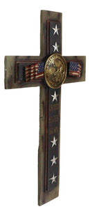 Western USA Military United States Army Medallion Flags and Stars Wall Cross