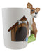 French Bulldog Puppy With Bone Kennel 12oz Ceramic Mug Coffee Cup Home Kitchen