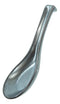 Ebros Pack Of 10 Artistic Semi Shiny Gunmetal Black Ceramic Zen Ladle Hook Soup Spoons