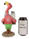 Ebros Butler Flamingo With Shades And Spice Basket Salt Pepper Shakers Figurine