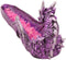 Ebros Magenta Sunset Dragon Guarding Pink Crystal River Incense Burner Holder