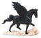 Ebros Black Pegasus Horse Flying Over Clouds of Olympus Figurine 7" H Greek Mythology Decor Statue for Desk or Shelf Decorative Sculpture Fantasy Gifts for Girls Women