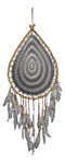 Bohemian Chic Hand Woven Rattan Macrame Dream Catcher Feathers Boho Wall Decor