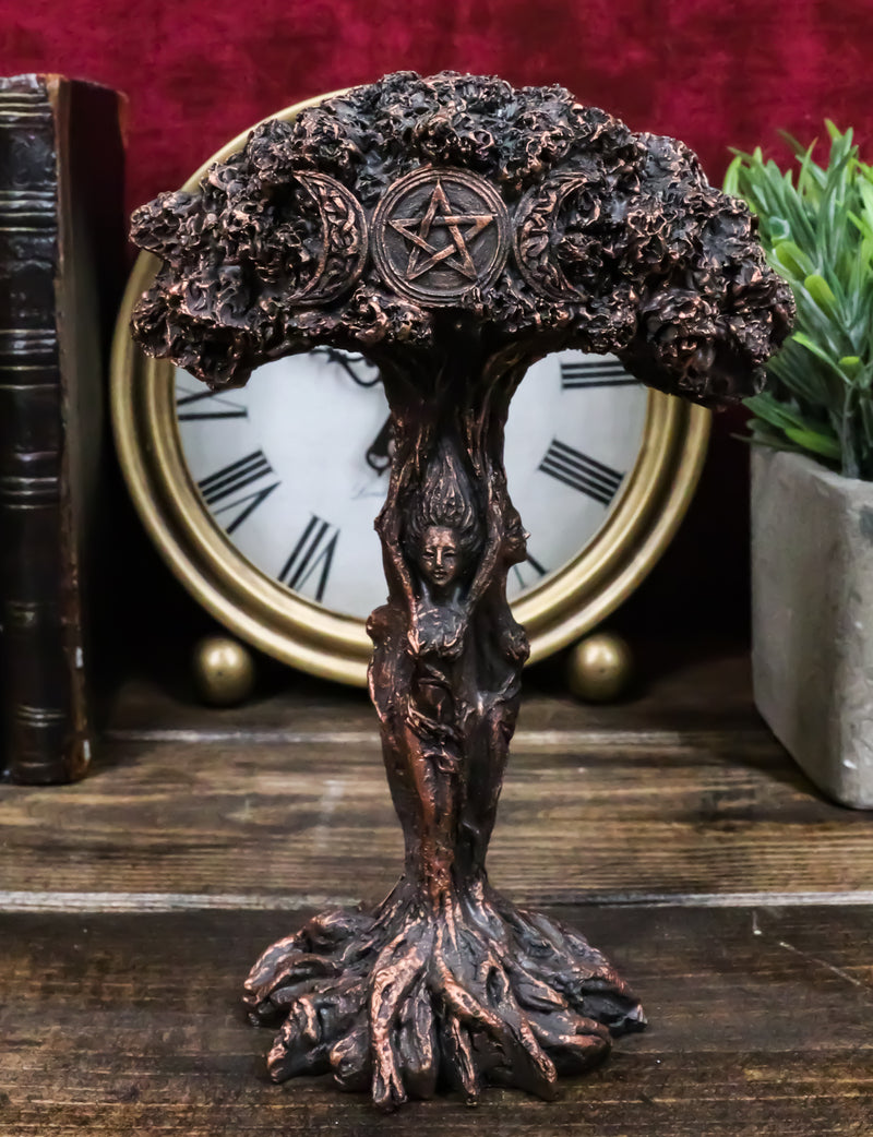 Celtic Tree Gaia Dryad Ent Triple Goddess Moon Maiden Mother And Crone Figurine