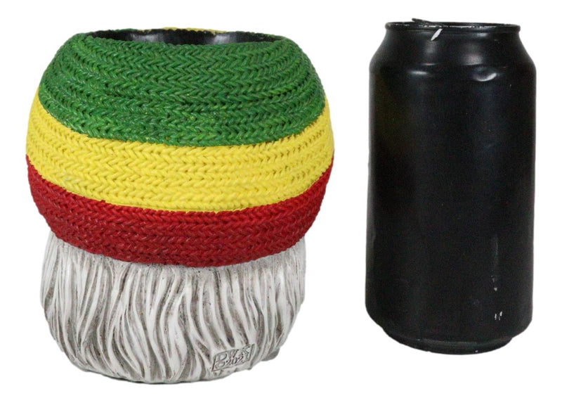 Whimsical Smoking Rastafarian Reggae Gypsy Gnome Stationery Pen Holder Figurine