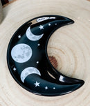 Wicca Occult Triple Moon Goddess Ceramic Trinket Jewelry Dish Or Appetizer Plate