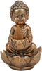 Ebros Little Baby Jizo Buddha Backflow Incense Cone Burner Holder Statue 4.25"H
