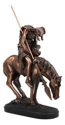 Ebros Large End of The Trail Native Indian Hero Warrior On Horse Statue 16"Tall