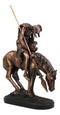 Ebros Large End of The Trail Native Indian Hero Warrior On Horse Statue 16"Tall