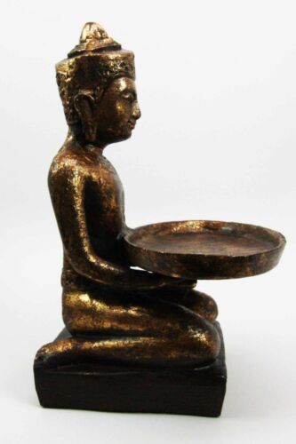 Decorative Buddhist Siamese Monk Business Card Holder Office Desktop Figurine