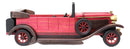Hand Made Wood Retro Style Pink Cabriolet Convertible Car Wine Holder Figurine