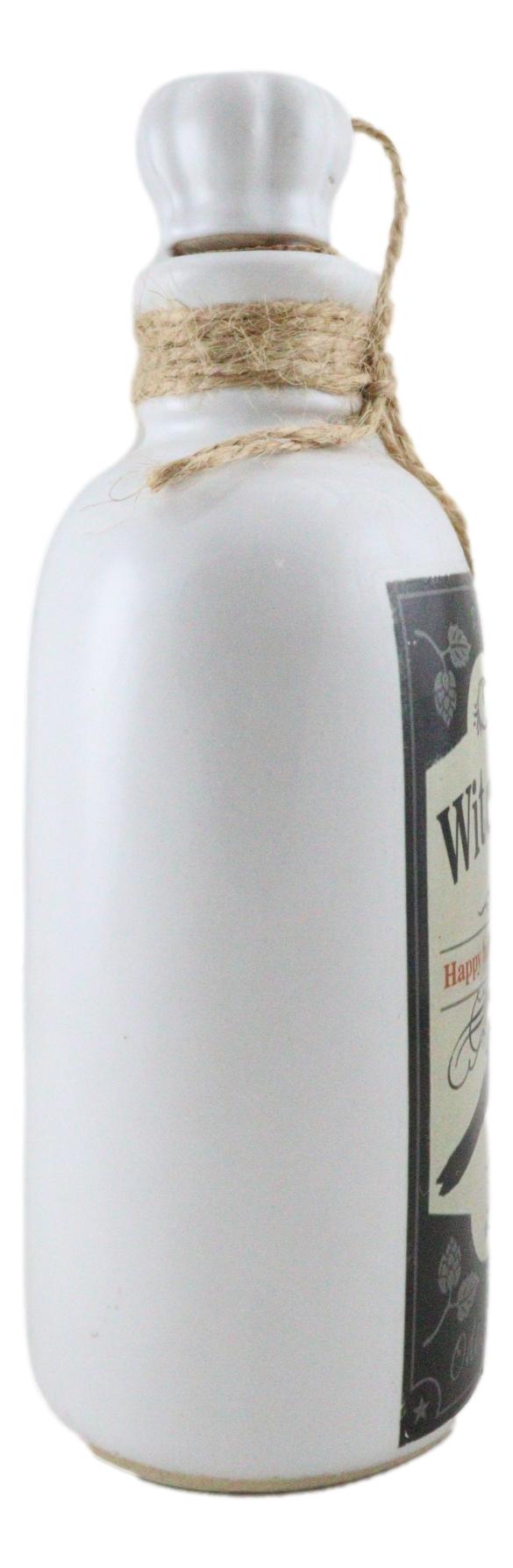 Ebros 5.5"H Ceramic Mad Doctor Small Container w/ Cork Lid (Witches Brew Raven) - Ebros Gift