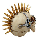 Steampunk Cyborg Punk Rock Aristocrat With Bullet Spikes Hair Figurine 6.75"L