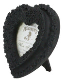 Gothic Day Of The Dead Black Roses Wreath Heart Wall Or Desktop Picture Frame
