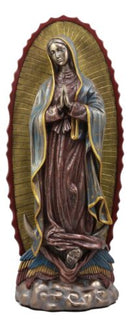 Large Blessed Virgin Our Lady of Guadalupe Statue Faux Bronze Mother Mary Decor