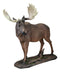 Ebros Realistic Large Bull Moose In The Forest Statue 19.5"L Wildlife Elk Deer Decor