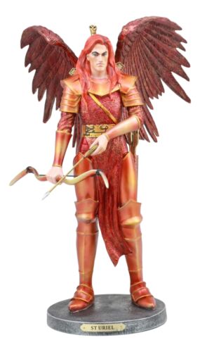 Large Archangel Saint Uriel with Bow and Arrow Statue Light of God Catholic Art