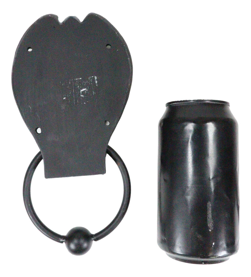 RIP Grim Reaper Door Knocker Resin Statue Figurine 8.1/2"H Skeleton Handpainted