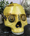 Ebros Steampunk Design Human Skull Statue Sci-Fi 7.5"L Figurine