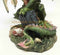 Ebros Gift Dragon Green Attor Dragon Treasure Protector Figurine Statue 8.5" Tall