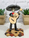 Black Mariachi Band Skeleton Folk Music Bass Player Figurine Day Of The Dead