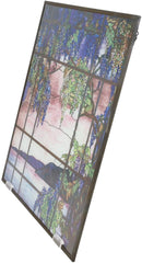 Ebros Louis Comfort Tiffany Landscape Window Oyster Bay Stained Glass Art Panel