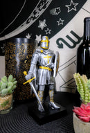 Ebros Caped Templar Medieval Crusader Knight Of The Cross Suit Of Armor Figurine