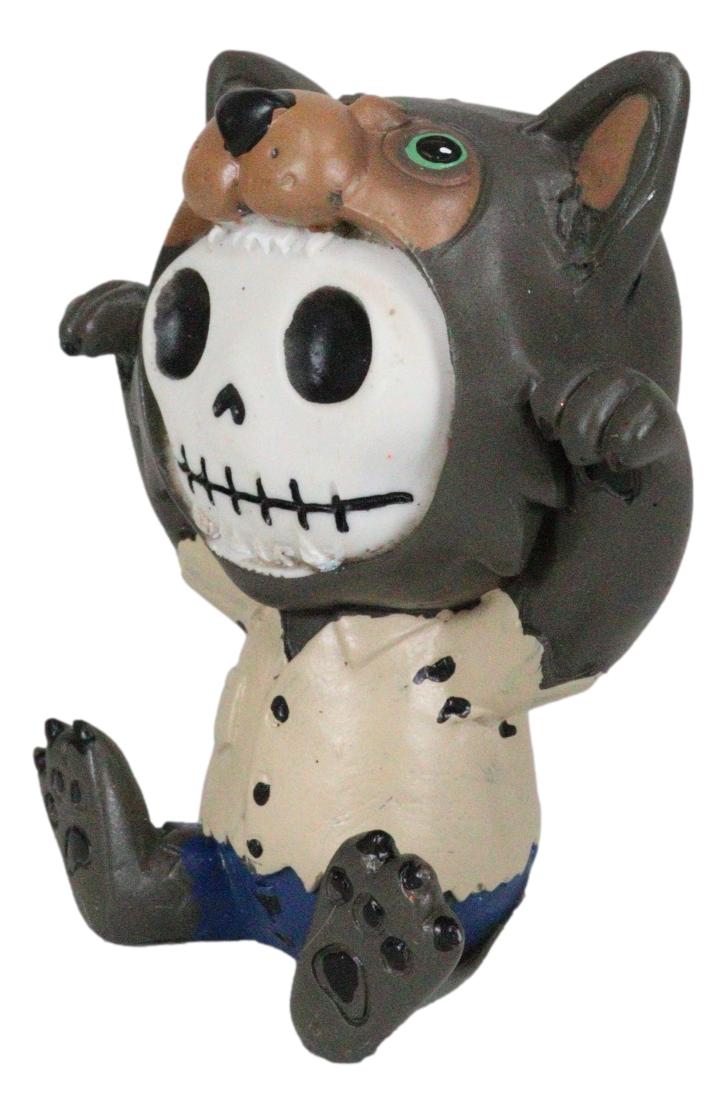 Ebros Furrybones Wolfie The Werewolf Figurine Small 3 Inch Furry Bones Werewolf - Ebros Gift