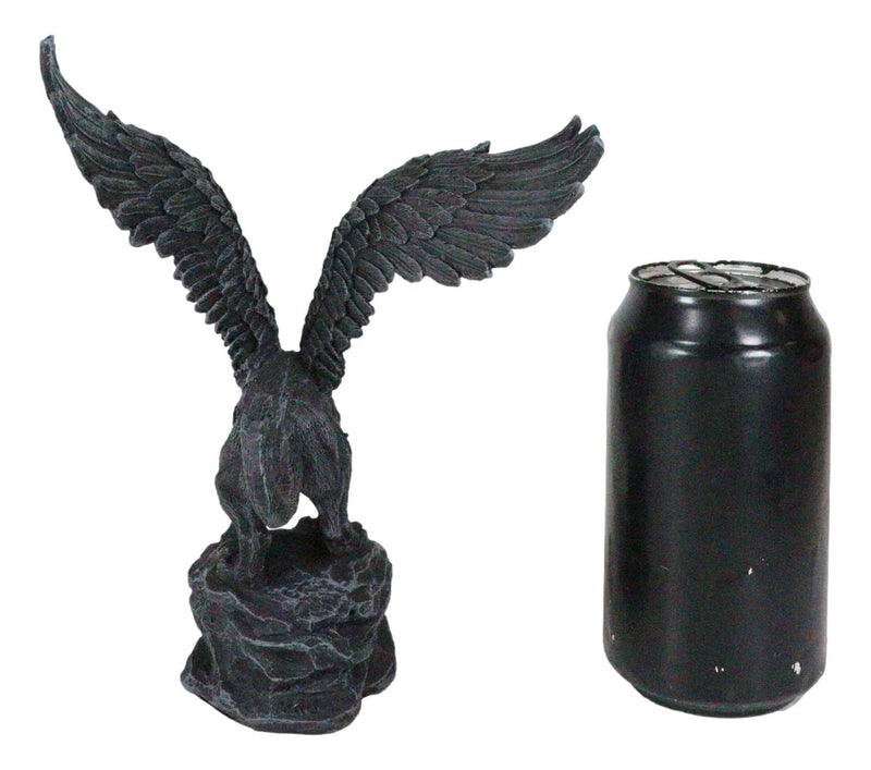 Winged Gothic Stone Griffon Griffin Eagle Lion Gargoyle Roaring Figurine