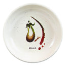 Pack of 6 Melamine Zen Swirl Eggplant Small Soy Sauce Or Condiment Round Dishes