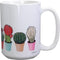 Ebros Gift Rainbow Cactus Mug Ceramic Coffee Mug 15 ounces Capacity 4.5"H