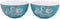 Ebros Pack Of 2 Nautical Ocean Marine Octopus Abstract Blue Bowls 18oz Decor