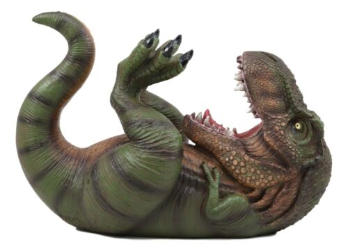 Dino Wino Prehistoric Dinosaur Thirsty T-Rex Wine Bottle Holder 9.25"Long Trex - Ebros Gift