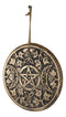 Wicca Occult Sacred Triple Moon Goddess Pentagram Terracotta Wall Decor Plaque