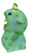 Underbedz Mogu Mogu Green Alien Monster With Striped Horns Pudgy Belly Figurine