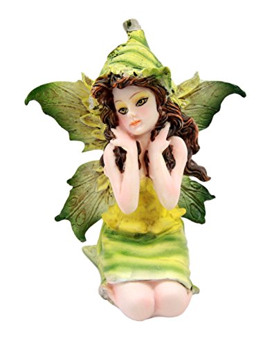 Ebros Gift Miniature Garden Tribal Snow Pea Fairy Collectible Figurine 3"H