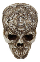 Ebros Aztec Nahuatl Codices Mexica Mesoamerican Calendar Tattoo Skull Decor Statue